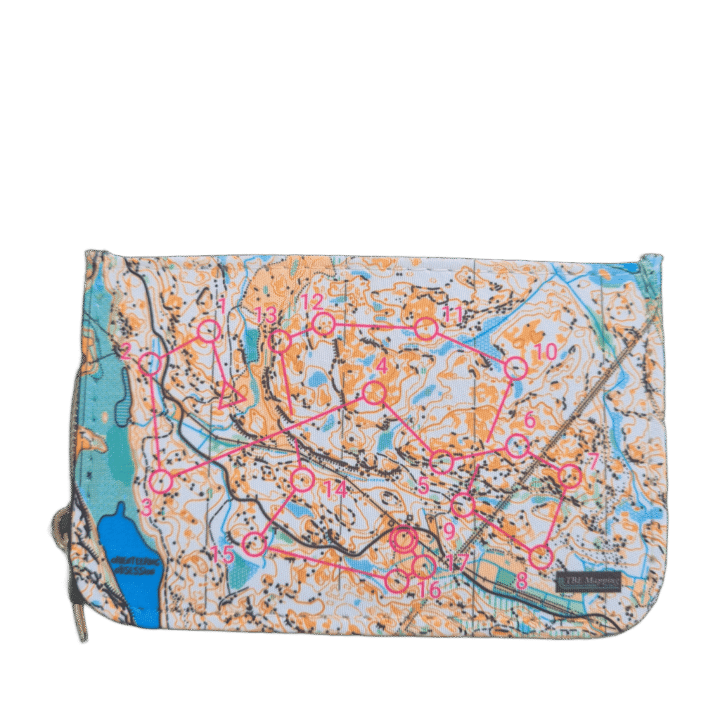 Plånbok Orienteering Obsession - kartritning, träningsläger, orienteering karta