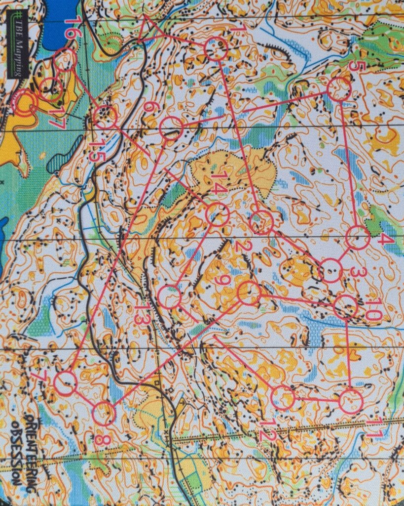 Musmatta Orienteering Obsession - kartritning, träningsläger, orienteering karta