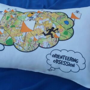 Orienteringskudde med kartmotiv - Inredning för orienterare